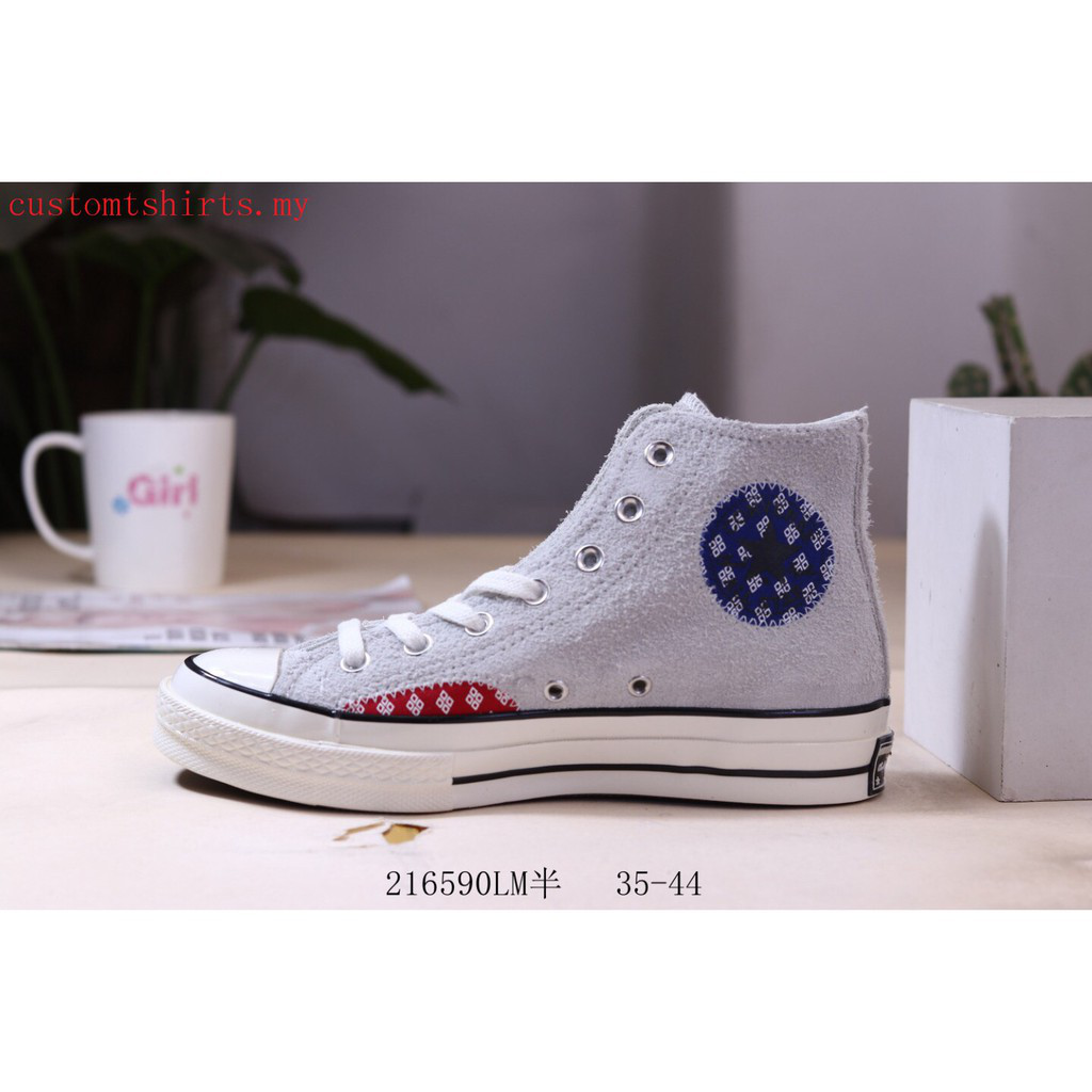 Giày sneaker Converse Chuck 70 cổ cao màu xám cho nam & nữ 9DRr