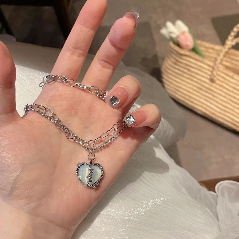 Vòng cổ Mạ Vàng / Bạc Mặt Hình Bươm Bướm / Trái Tim / Chữ Thập Đính Ngọc Trai Thời Trang