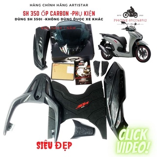 Phụ kiện xe honda sh 350i - ốp carbon sh 350i