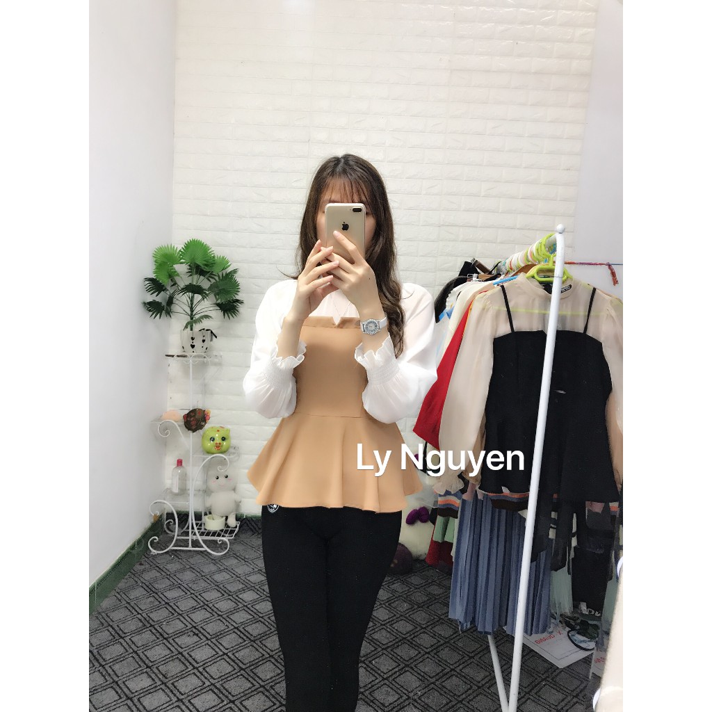 ÁO SƠ MI PEPLUM SIÊU ĐẸP (ẢNH THẬT 100% DO SHOP TỰ CHỤP)