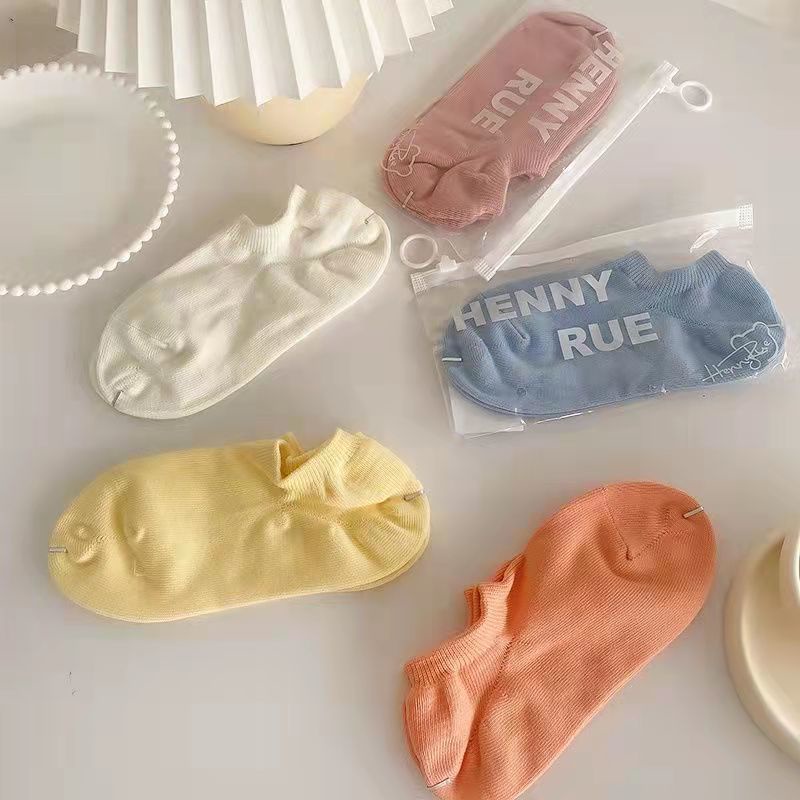 Vớ Thuyền Mỏng Cổ Thấp 8 Màu Sắc Kẹo Ngọt Thời Trang Mùa Hè Cho Nam Và Nữ