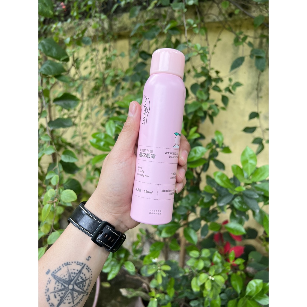 Dầu gội khô xịt bết tóc hương đào bồng bềnh suốt 8 tiếng không dầu bết dính sạch thơm cả ngày