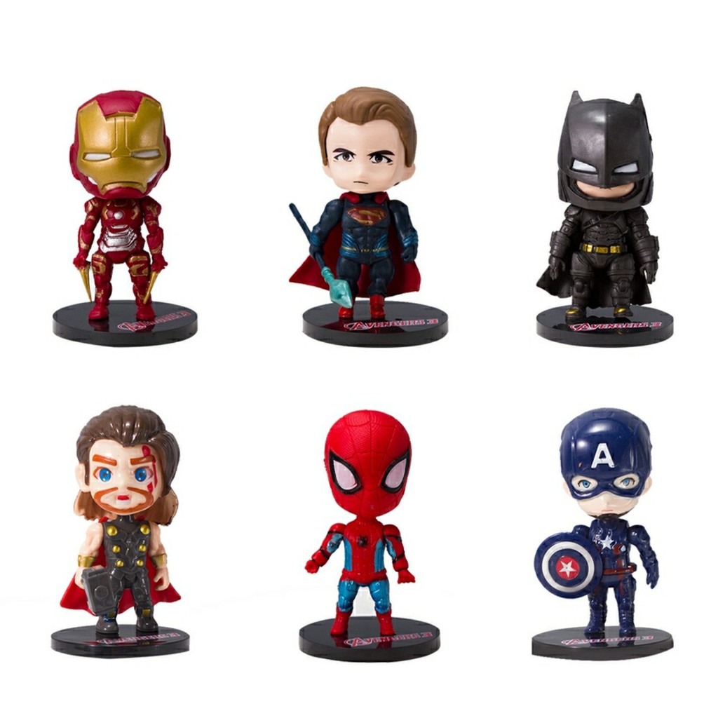 Mô Hình Nhân Vật Marvel Avenger Siêu Anh Hùng Chibi