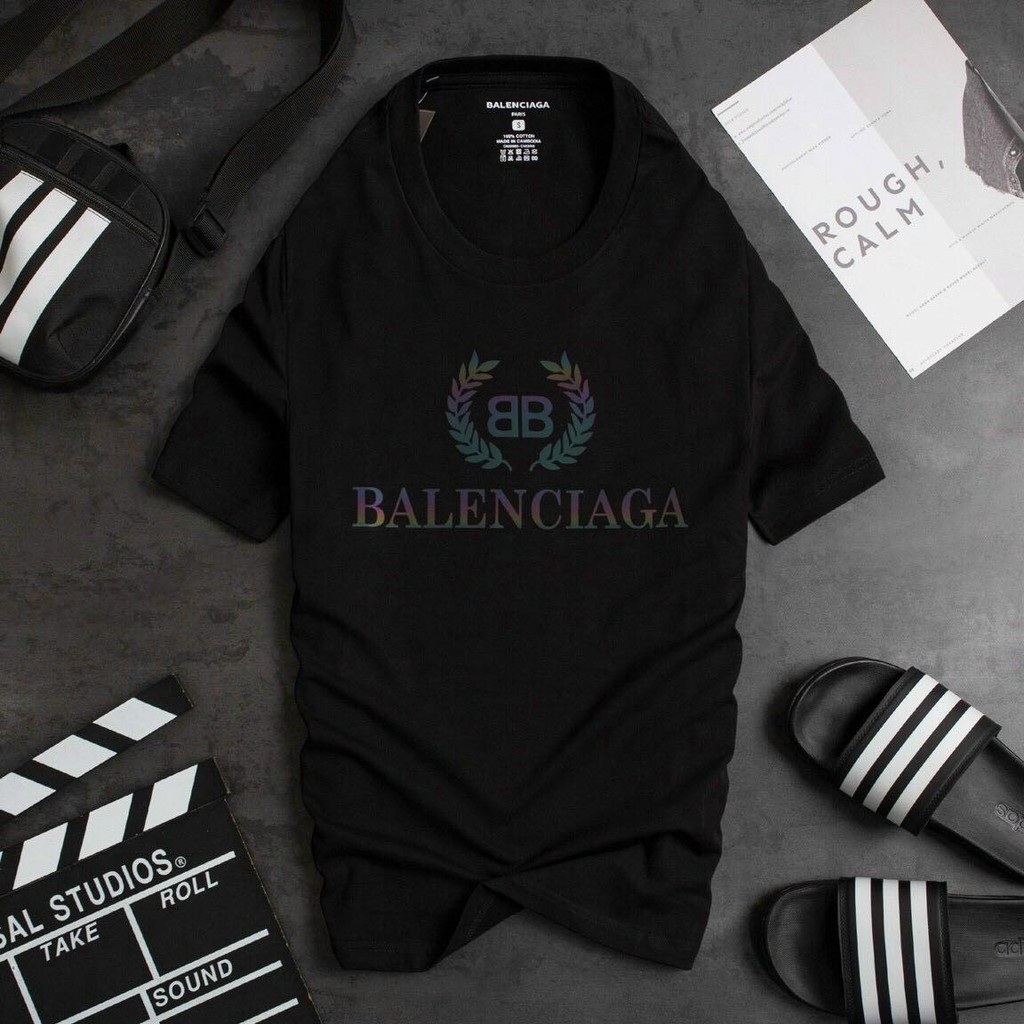 [COMBO MUA 1 ÁO TẶNG 1 MŨ TRƠN LƯỚI THỜI TRANG ] Áo phông Balen.cia chất liệu cotton , áo phông Unisex thời trang | BigBuy360 - bigbuy360.vn