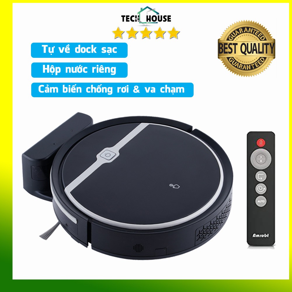 [Mã ELHAMS5 giảm 6% đơn 300K] Robot hút bụi lau nhà Đức 331 Lau khô ướt Hộp nước riêng Sạc tự động Cảm biến chống rơi