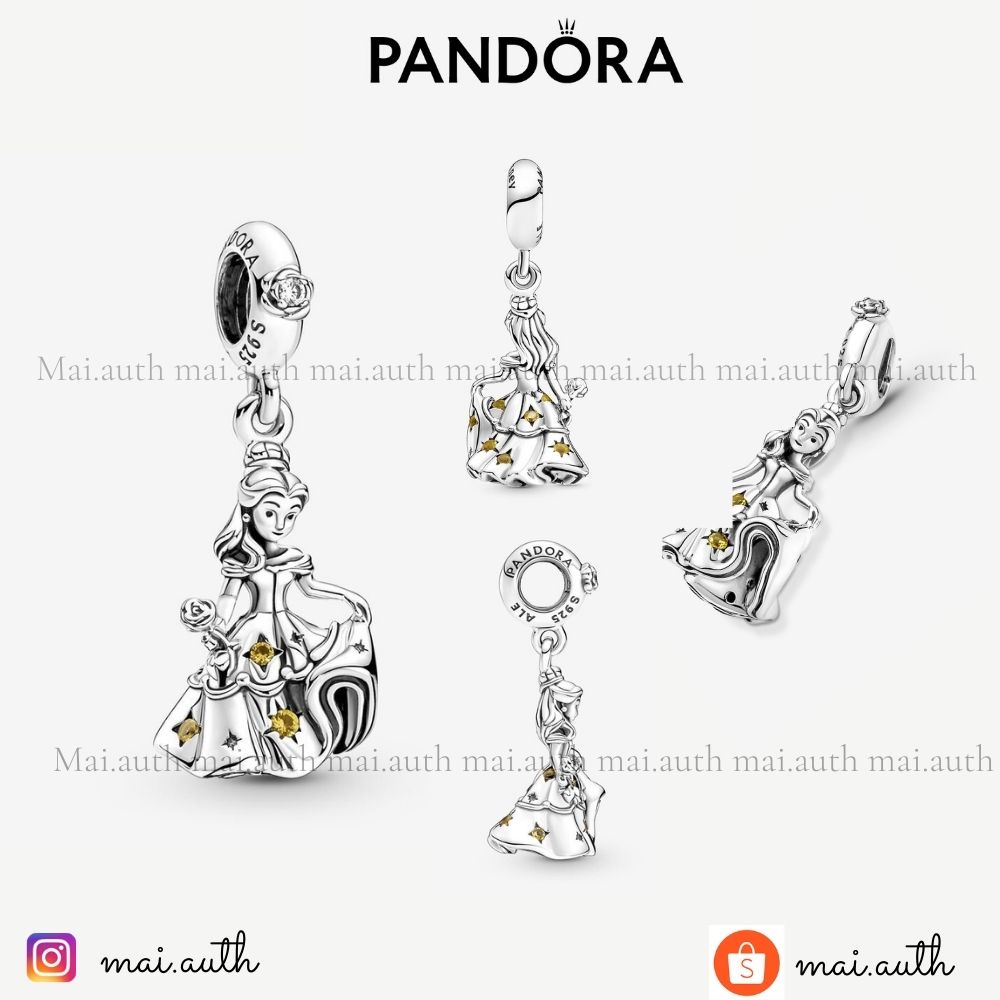 Charm bạc Pandora Disney người đẹp Belle