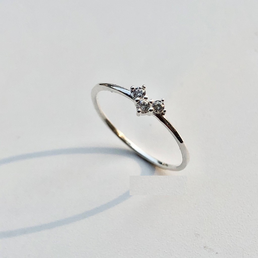 Nhẫn nữ bạc ta nhỏ xinh cho nữ đeo mãi k chán