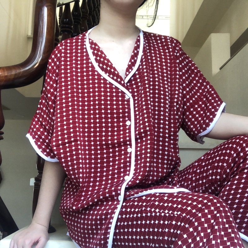 Bộ đồ ngủ Pijama Ngắn Tay Quần Dài Họa Tiết Dễ Thương Siêu Xinh Mặc Nhà Thoải Mái Rộng Rãi Thoáng Mát Mango Lụa Hàn | BigBuy360 - bigbuy360.vn