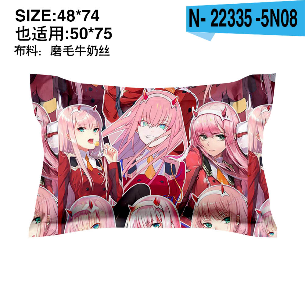 Bộ Chăn Ga Và Vỏ Gối in Hình DARLING in the FRANXX 02