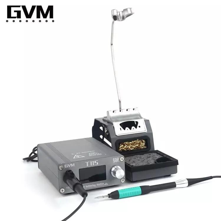 Máy hàn GVM T115 sử dụng mũi hàn C115 lên nhiệt nhanh, mũi câu siêu nhỏ