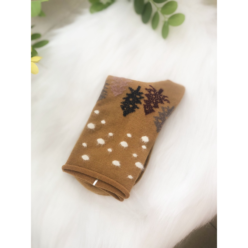 Tất Cổ Cao Cây Thông Noel Cho Nam/ Nữ ERASHOP 077590 - Chất Len Ấm Áp, Phù Hợp Đi Chơi, Đi Du Lịch, Siêu Rẻ Đẹp