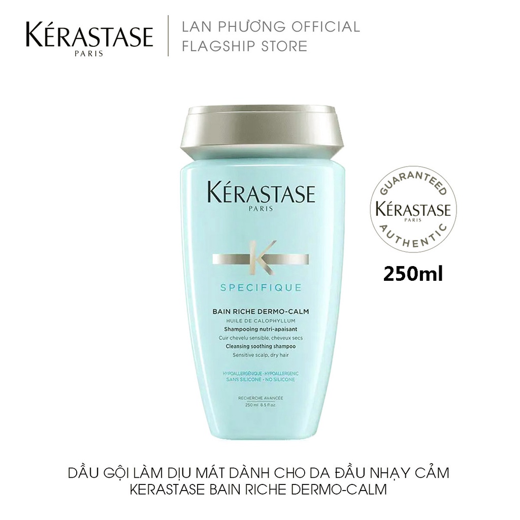 Dầu gội làm dịu mát dành cho da đầu (khô) nhạy cảm Kerastase Bain Richie Dermo-Calm