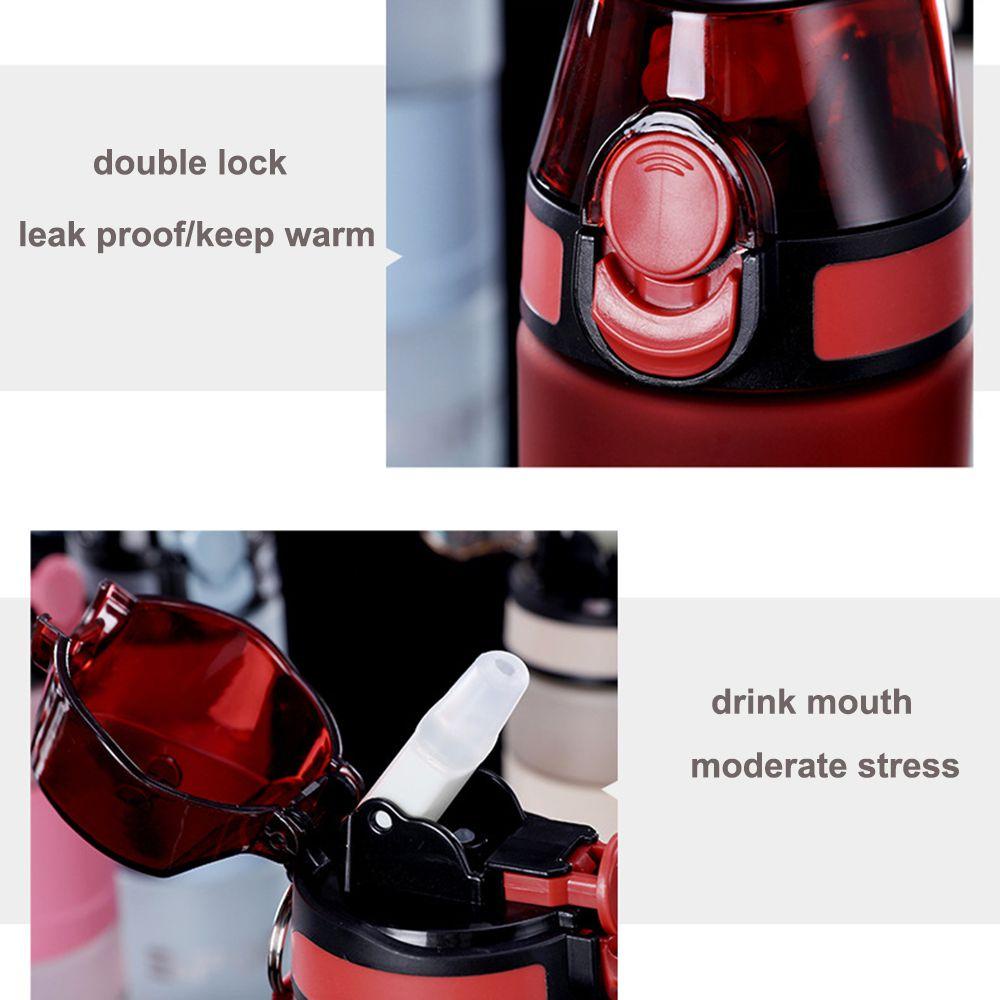 Bình Nước 600ML Kèm Ống Hút Di Động Tiện Dụng Mang Theo Du Lịch Cho Bé Ốp