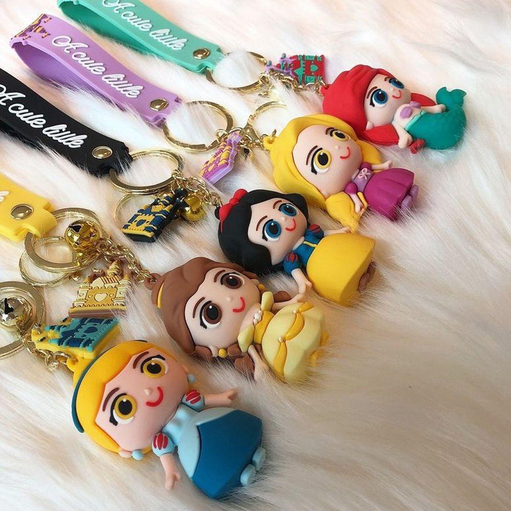 IVORY Móc Khóa Hình Công Chúa Disney Xinh Xắn