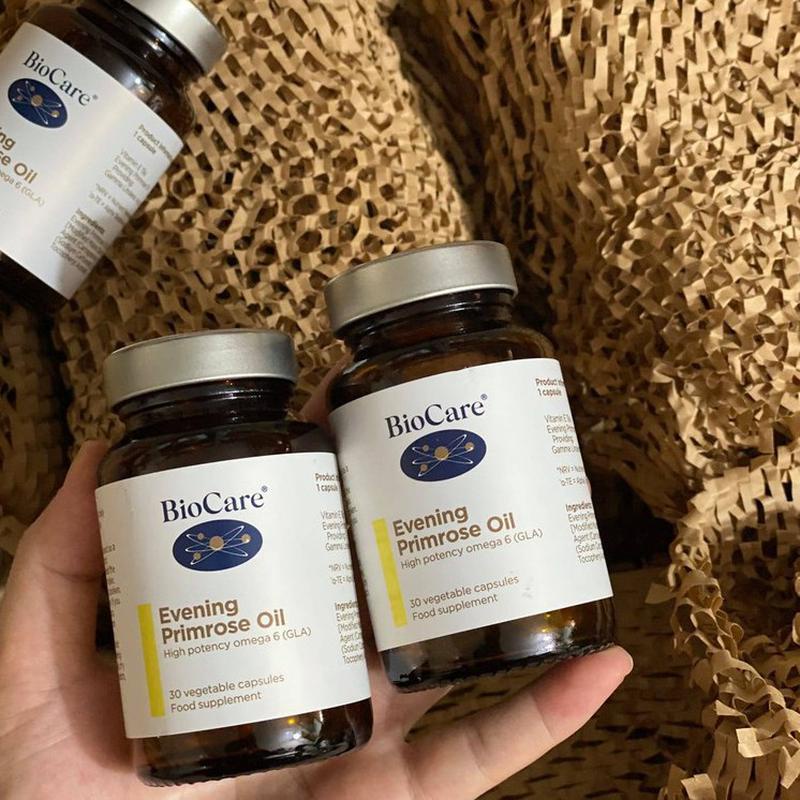 Viên uống BioCare Evening Primrose Oil tinh dầu hoa anh thảo làm đẹp da, ngừa lão hóa hộp 30 viên - The Caring Cube