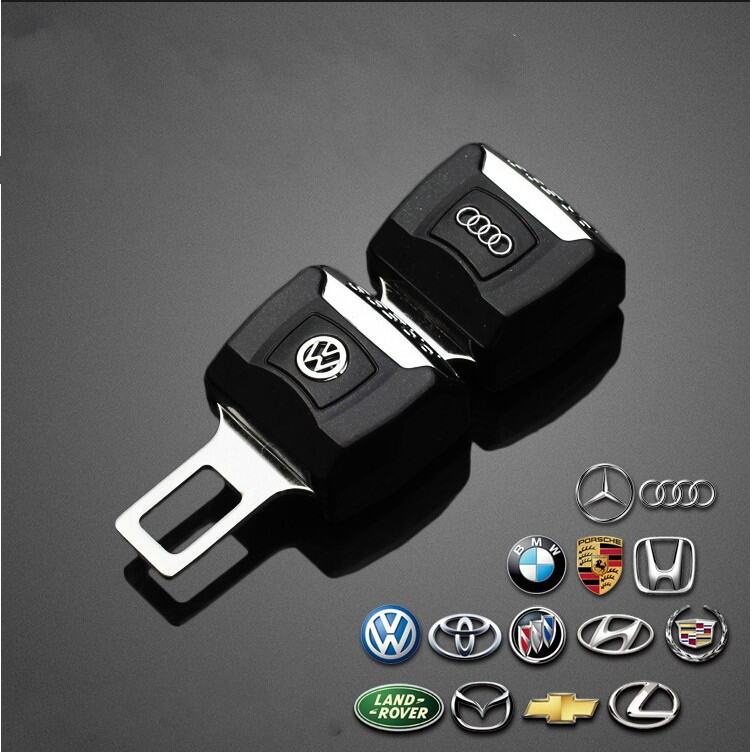 1 Nút Mở Rộng Dây Đai An Toàn Trang Trí Logo Toyota CRV VIOS CAMRY Mazda benz Volkswagen honda Kia