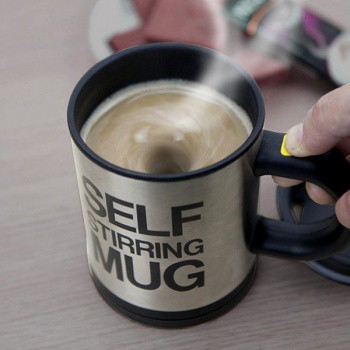 Cốc tự khuấy pha sữa, cafe thông minh Self Stirring Mug