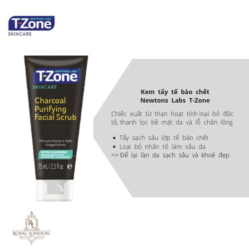 Kem Tẩy Tế Bào Chết Tinh Chất Than Hoạt Tính T-Zone 75ml | BigBuy360 - bigbuy360.vn