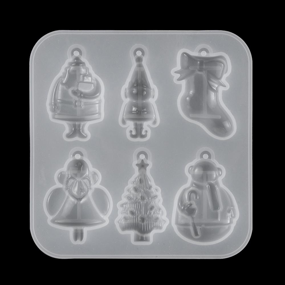 Khuôn Silicone Làm Thẻ Treo Trang Trí Cây Thông Giáng Sinh