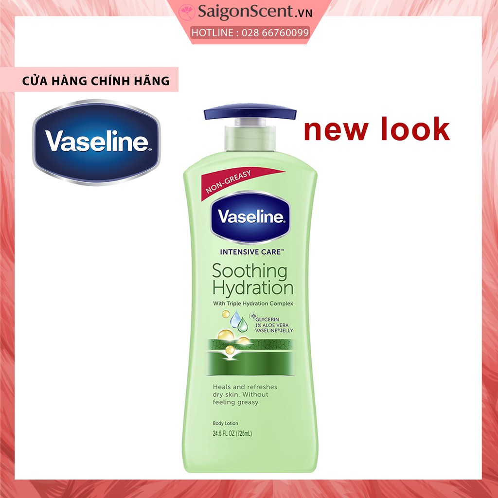 Sữa dưỡng thể Vaseline Body Lotion - Aloe Soothe ( 725mL )