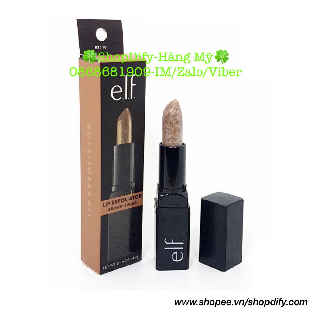 {Hàng Mỹ} Son Tẩy Da, Tế Bào Chết Môi ELF E.L.F Lip Exfoliator Brown Sugar 4.4g | BigBuy360 - bigbuy360.vn