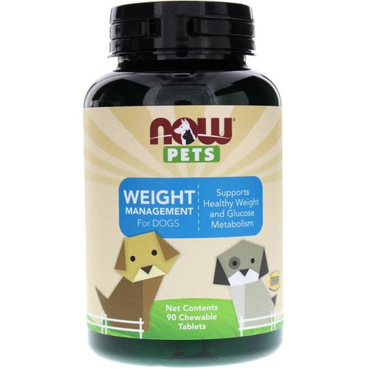 Thực phẩm hỗ trợ giảm cân, kiểm soát cân nặng dành cho chó Weight Management Supplement Now Foods Dog NASC Certified 90v