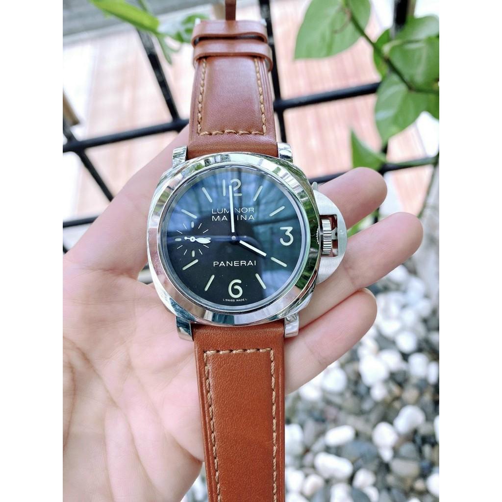 ĐỒNG HỒ NAM PANERAI LUMINOR PAM 111 - DÂY DA NÂU - SIZE 44MM