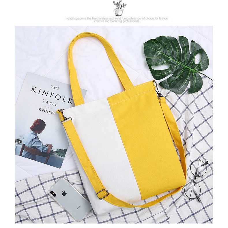 Túi Xách Canvas Cỡ Lớn Thiết Kế Mới Năng Động Thời Trang Dành Cho Nữ