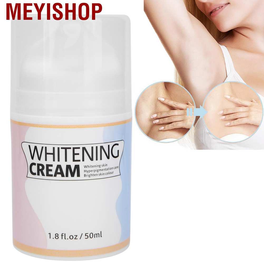 Meyishop Whitening Cream Brightening Skin Tone Moisturizing Lightening for Knee Elbow Underarm 50ML