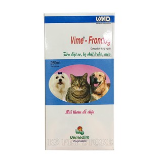 Xịt ve rận cho chó mèo VIME FRONDOG 250ML (VEMEDIM)