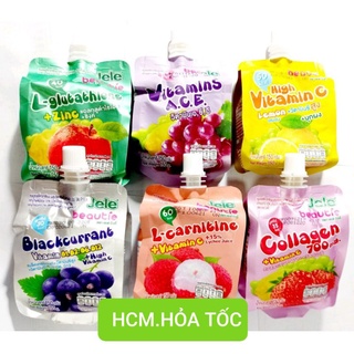 lốc 3 gói  trái cây thạch Jele beautie 125gr_150gr thái lan .hsd:9/24