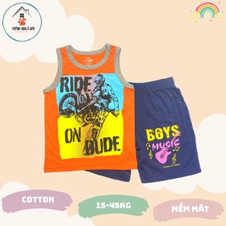 Bộ ba lỗ cho bé trai hiệu Place size đại 20 -45kg Tiệm Nhà Sóc