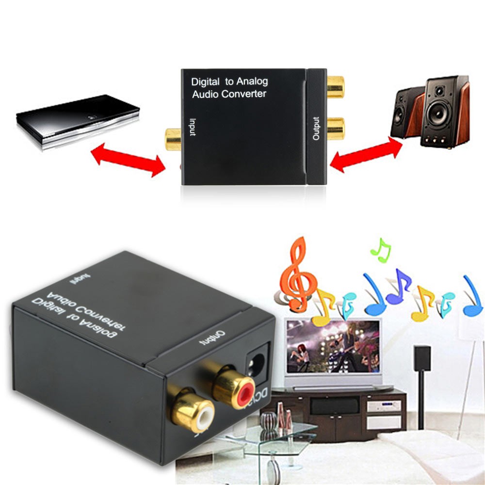 Bộ chuyển âm thanh TV 4K quang optical sang audio AV ra amply