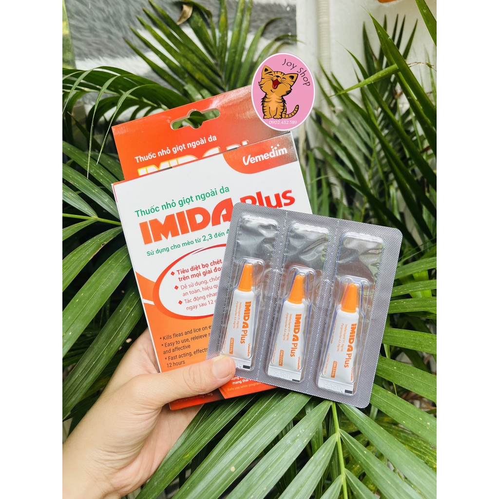 NHỎ GÁY PHÒNG VE, BỌ CHÉT CHO MÈO IMIDA PLUS