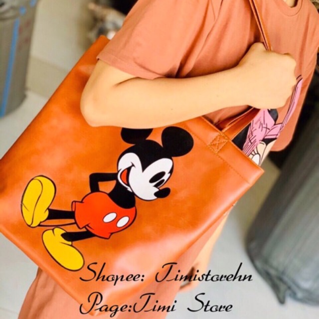 TÚI TOTE BAG, TÚI TO MICKEY VỪA SÁCH VỞ, A4, TÀI LIỆU ĐI HỌC ĐI LÀM