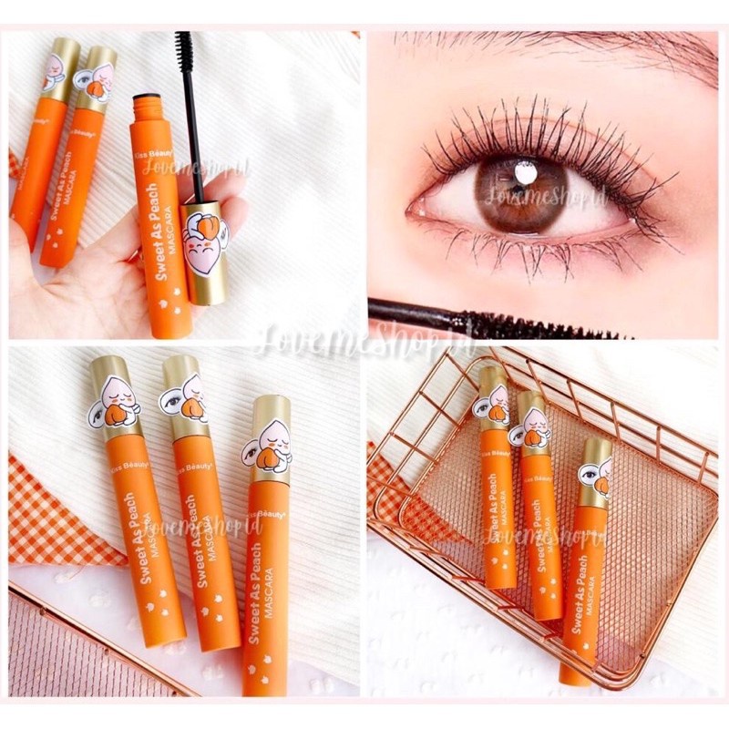 Ảnh thật Mascara cong mi tự nhiên Đào Kiss Beauty nội địa chính hãng lâu trôi