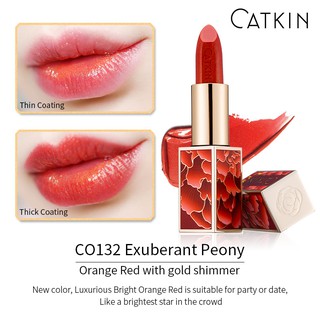 Son nội địa trung CATKIN Exuberant Peony chất son mịn CO132