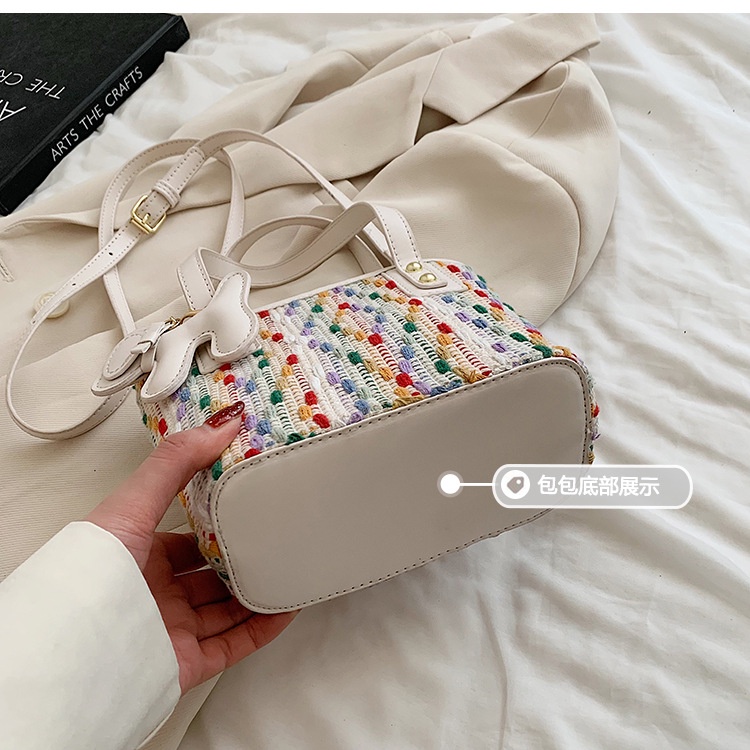 Túi Đeo Chéo Vai Đan Len Thiết Kế Nhỏ Gọn Thời Trang Mùa Hè Mới 2022 Cho Nữ