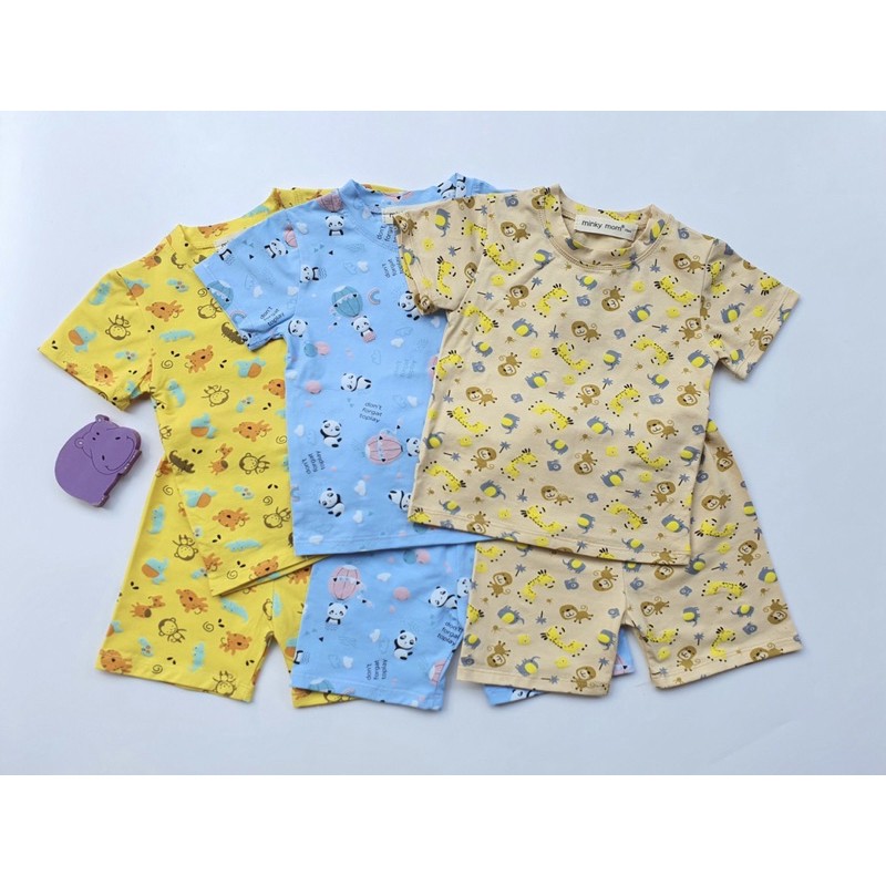 BỘ ĐÙI COTTON 100% MinkyMom CHO BÉ IN TOÀN THÂN