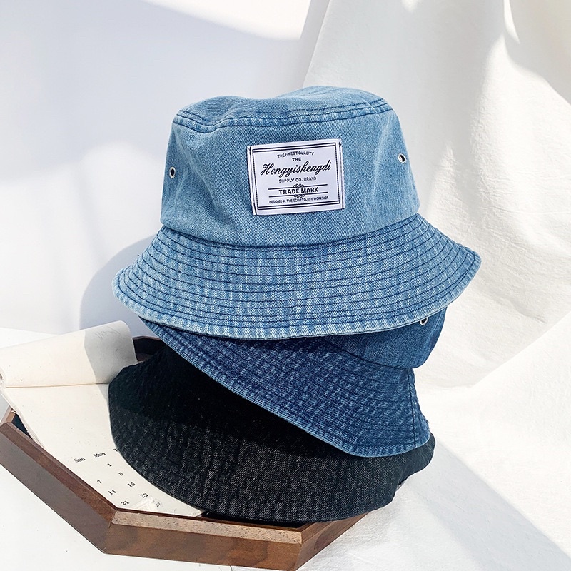 [257] Mũ Denim mùa hè chất liệu vải bò phong cách Hàn Quốc - hot trend 2022