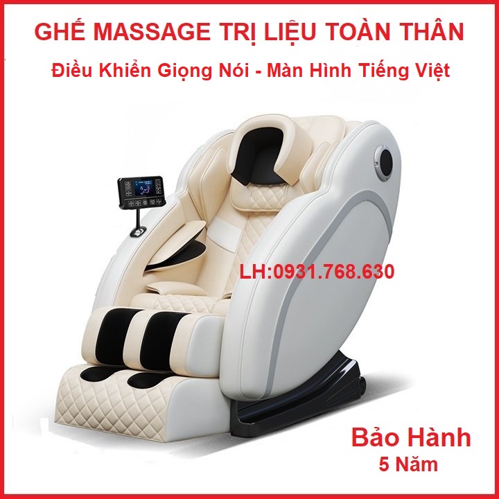 Ghế Massage Toàn Thân Nhật Bản Cao Cấp - Ghế Matxa Trị Liệu Toàn Thân Đa Năng, Tích Hợp Công Nghệ 4.0, Màn Hình Cảm Ứng,