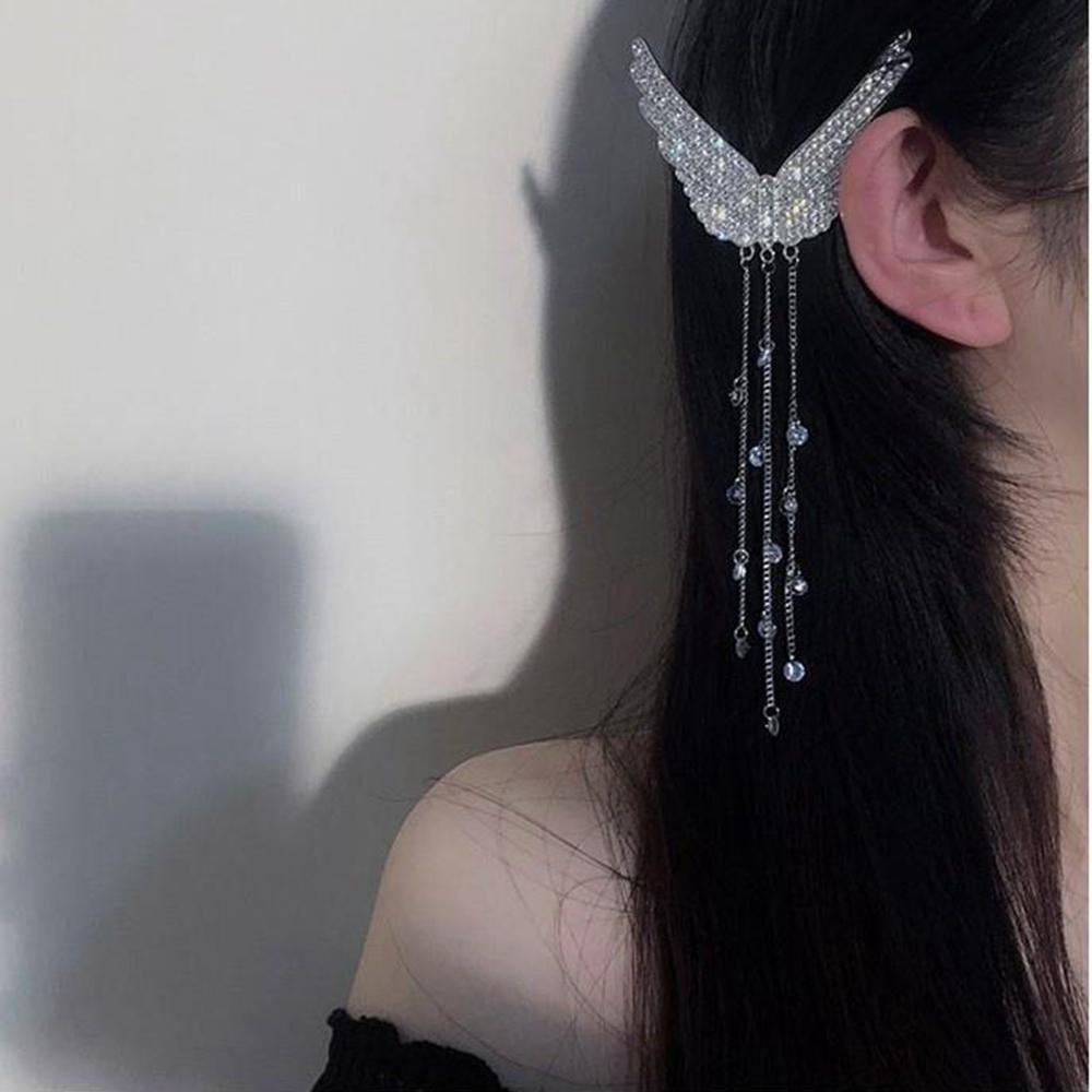 Kẹp Tóc Hình Đôi Cánh Bằng Hợp Kim Phong Cách Hàn Quốc Dành Cho Nữ