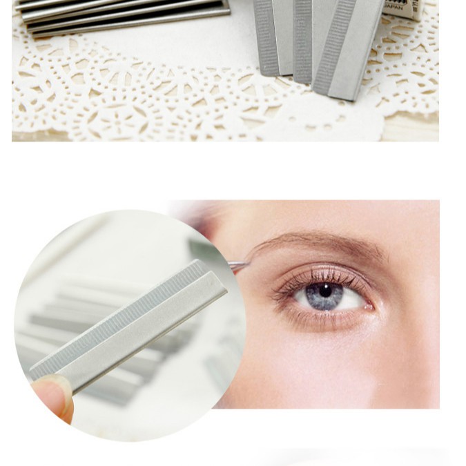 Hộp 10 Dao Cạo Lông Mày Siêu Sắc