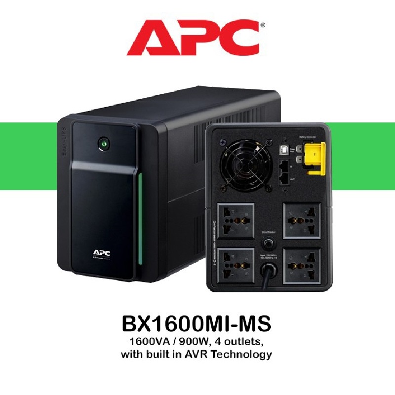 [Có bình, BH 2 năm] Bộ lưu điện APC UPS BX1600MIMS 900W1600VA Hàng chính hãng