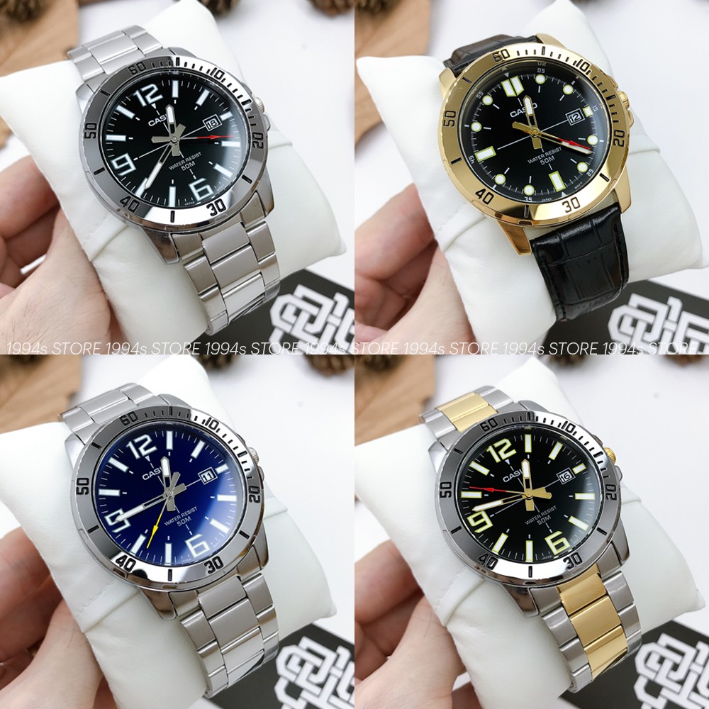 Đồng hồ nam Casio MTP-VD01 Series, size 45mm, chống nước 50m, hàng chính hãng