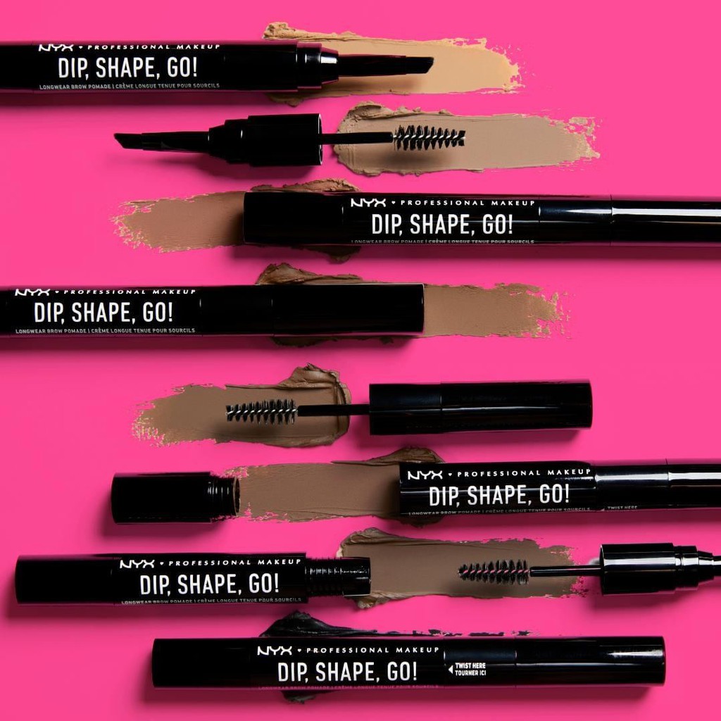 NYX - Kẻ lông mày dạng sáp Dip, Shape, Go! Longwear Brow Pomade 1.2g