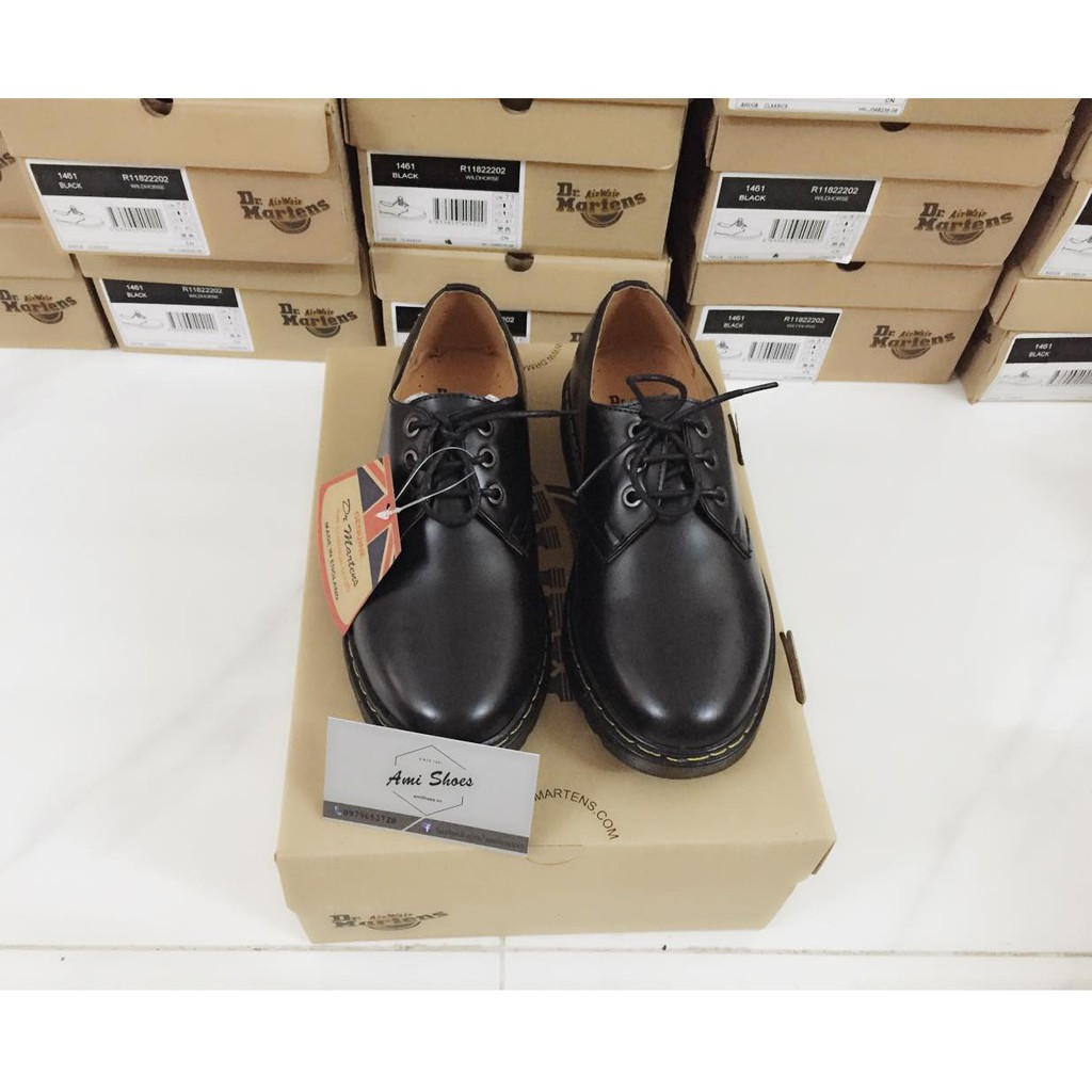 Giày Dr martens 1461 Đen bóng