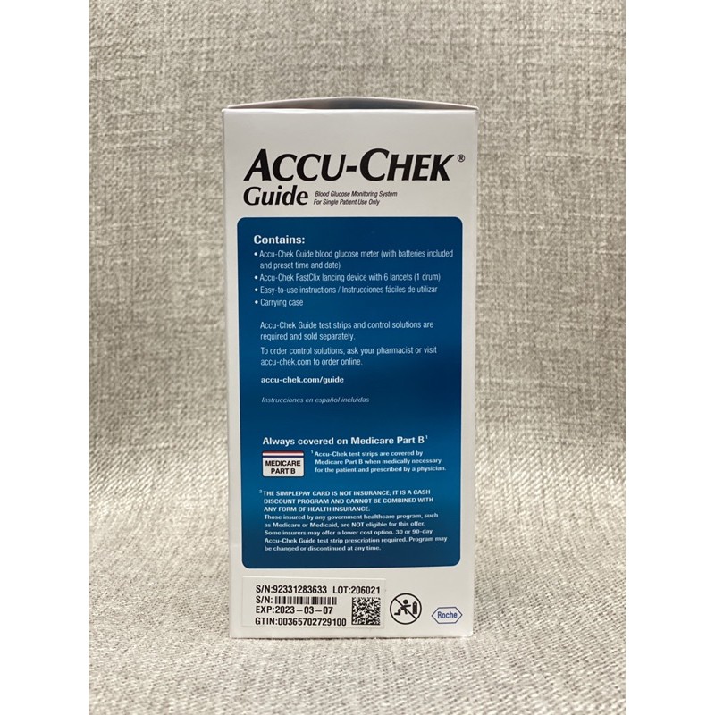 Máy Đo Đường Huyết Accu chek Guide Tặng kèm 25 Que Thử đường