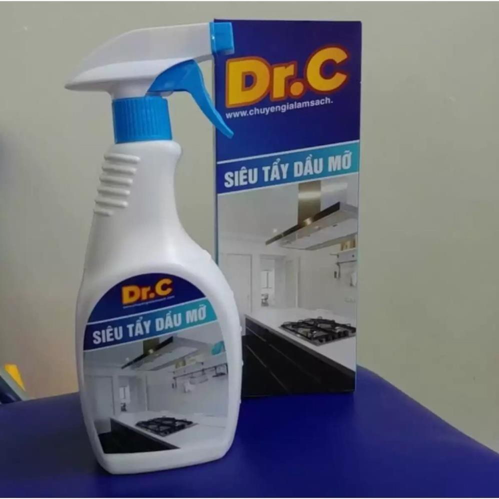 SIÊU TẢY DẦU MỠ DR.C - 500ML, Đánh Bật Mọi Loại Dầu Mỡ, Vệ Sinh Bếp Sạch Sẽ