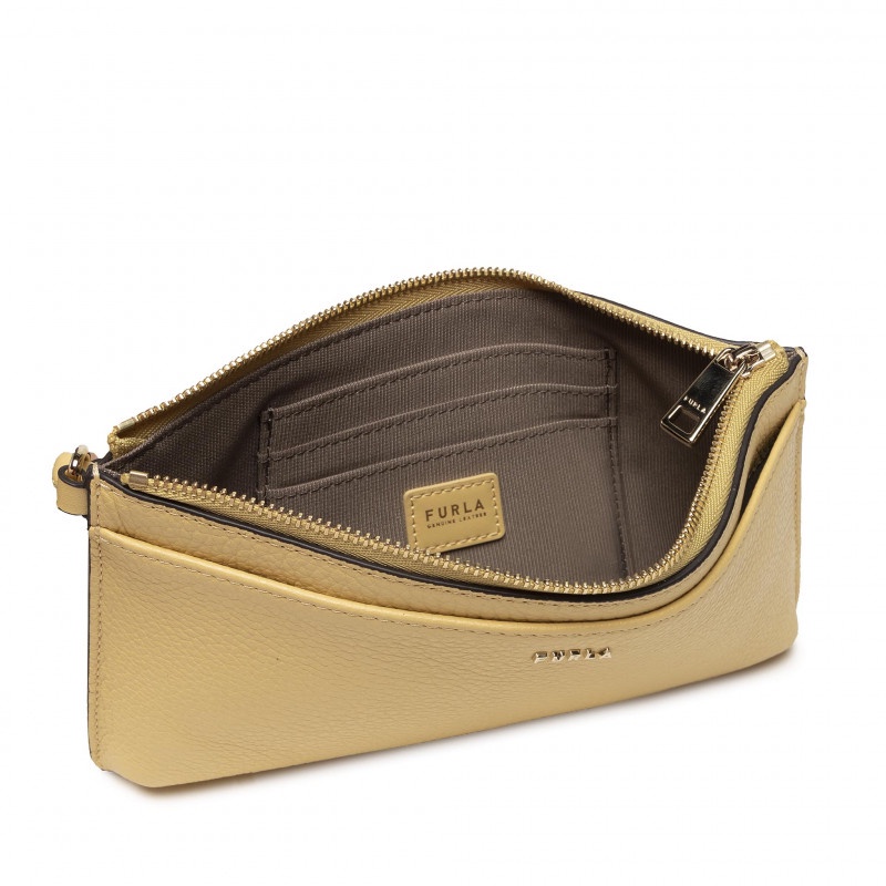 [Mã FAPRE4 giảm 10% đơn từ 1tr] Ví Cầm Tay Nữ E Furla Babylon S Envelope - Vàng